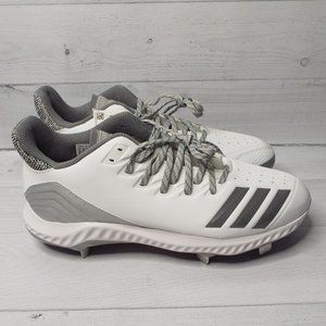 🆕️ Adidas Icon Bounce Low Top Baseball White/Grey mens sz 12 CG5252